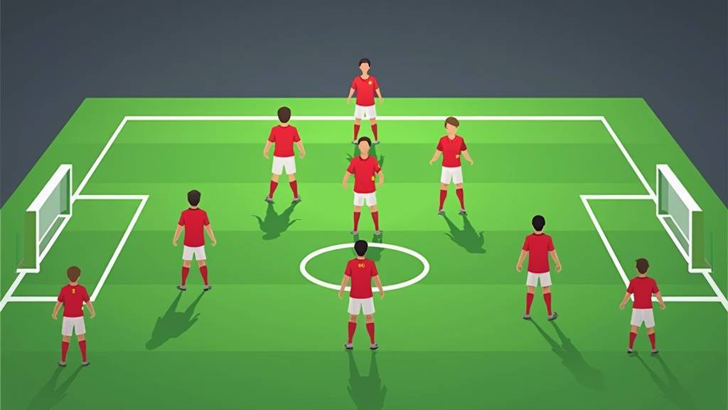 Comparaison visuelle 4-4-2 losange vs 4-4-2 plat