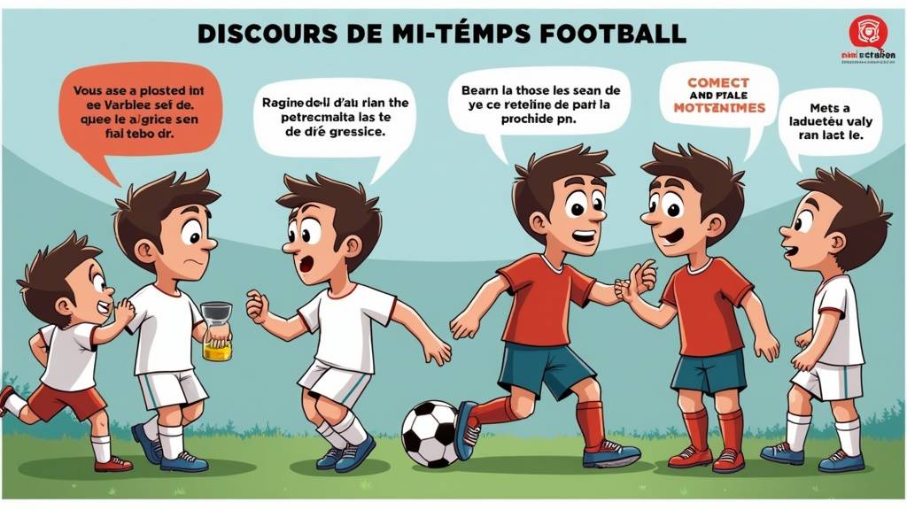 Entraîneur utilisant une tablette pour montrer une analyse vidéo en mi-temps