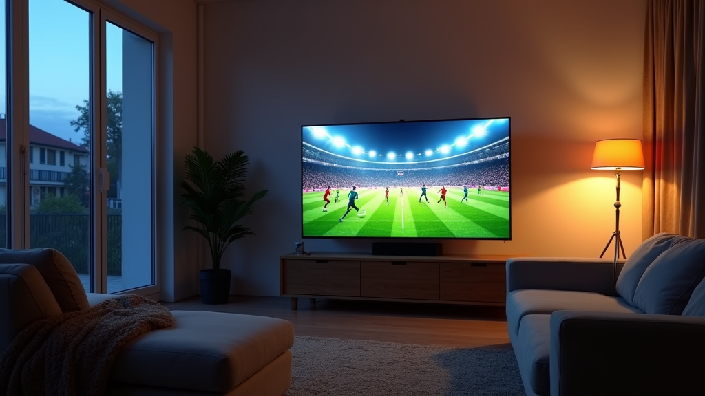 Stade Francis-Le Blé vu depuis les tribunes lors d'un match de Ligue 1