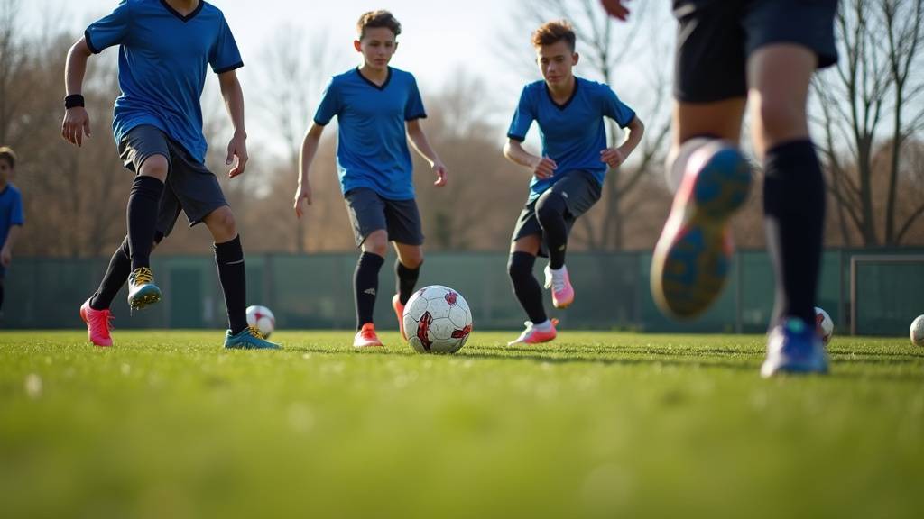 Exercice de contrôle orienté avec des ballons au sol et aériens
