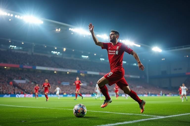 Ousmane Dembélé marquant le but décisif contre Arsenal