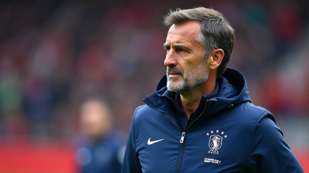 Didier Deschamps célébrant une victoire avec l'équipe de France