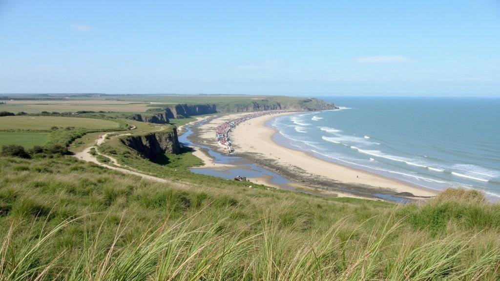 Vue panoramique des Deux Caps depuis les falaises blanches