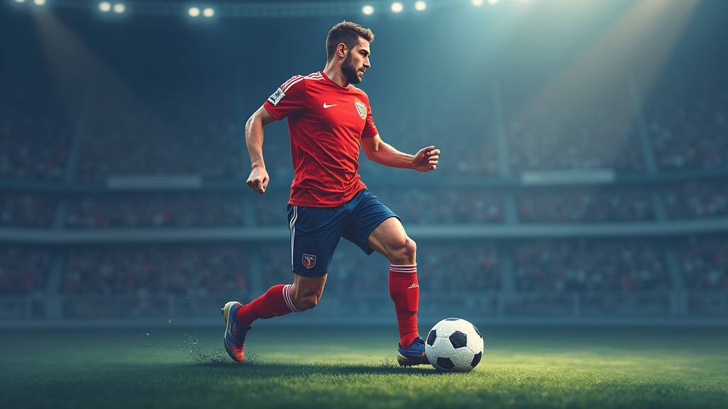 Entraîneur de football donnant des consignes à son équipe sur un terrain