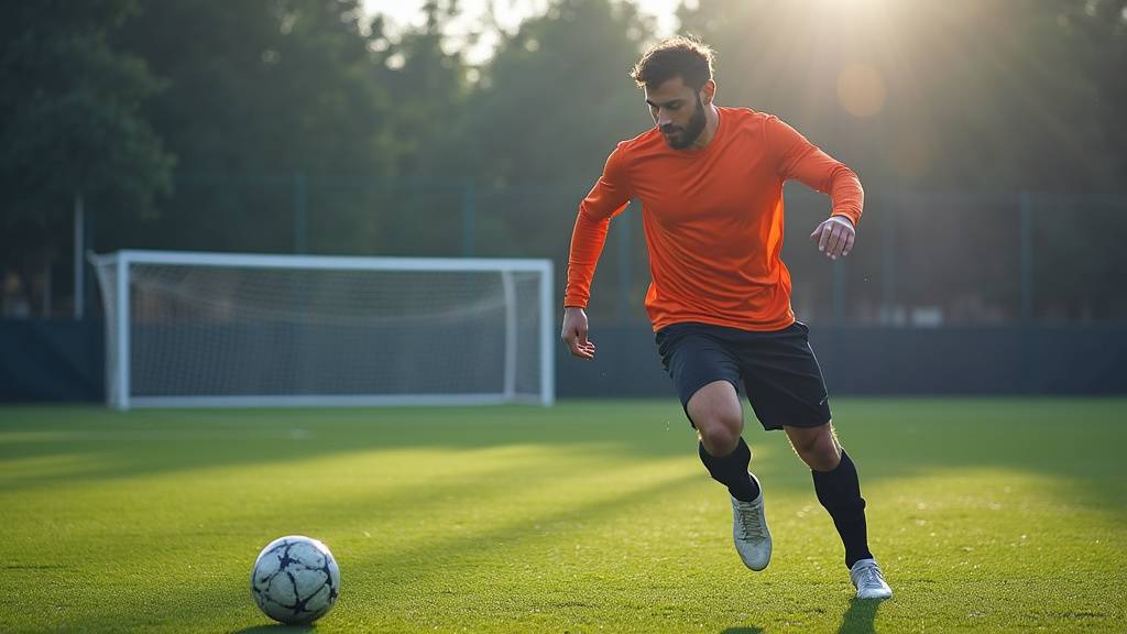 Séance d'entraînement physique sans ballon pour football