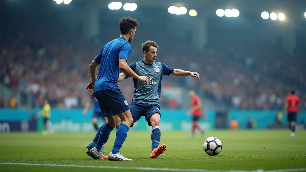 Entraîneur travaillant avec des jeunes joueurs