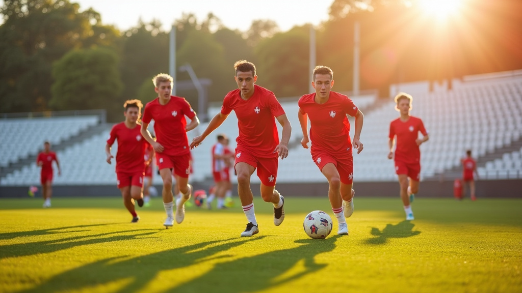 Équipe suisse U17 en pleine action lors d'un match international