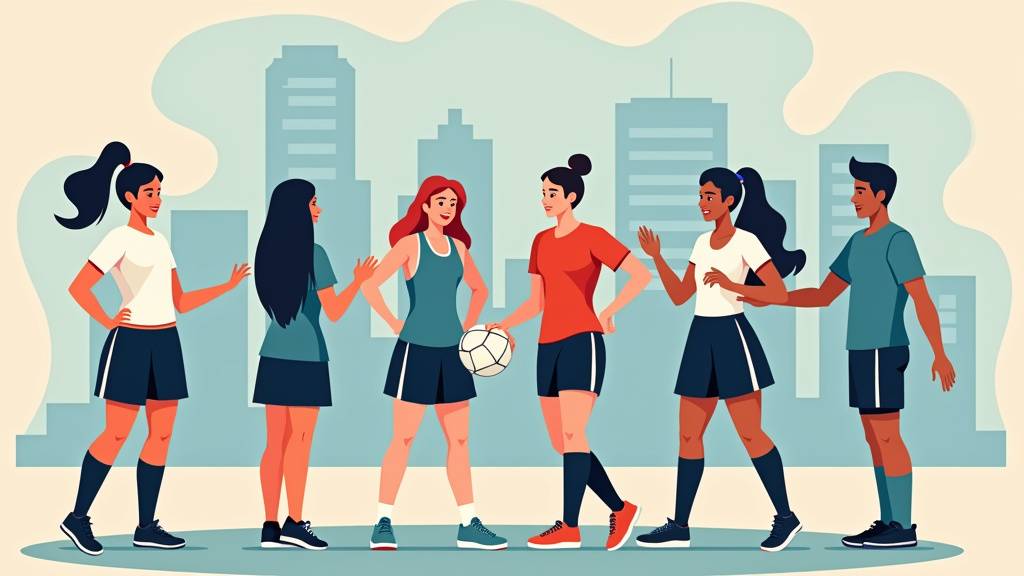 Équipe en pleine activité de cohésion sportive en extérieur