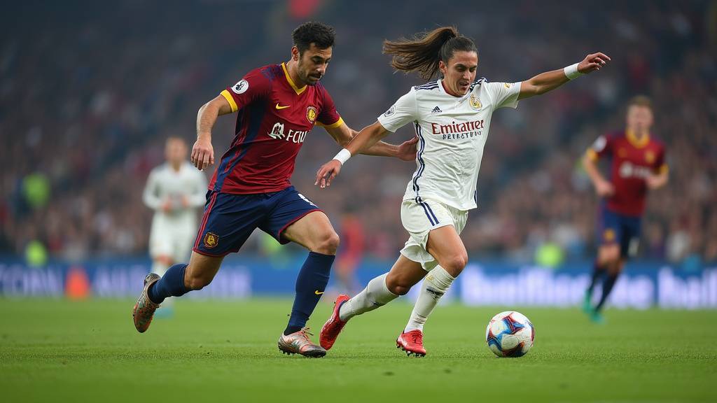 Exercice de protection de balle entre deux joueurs de football