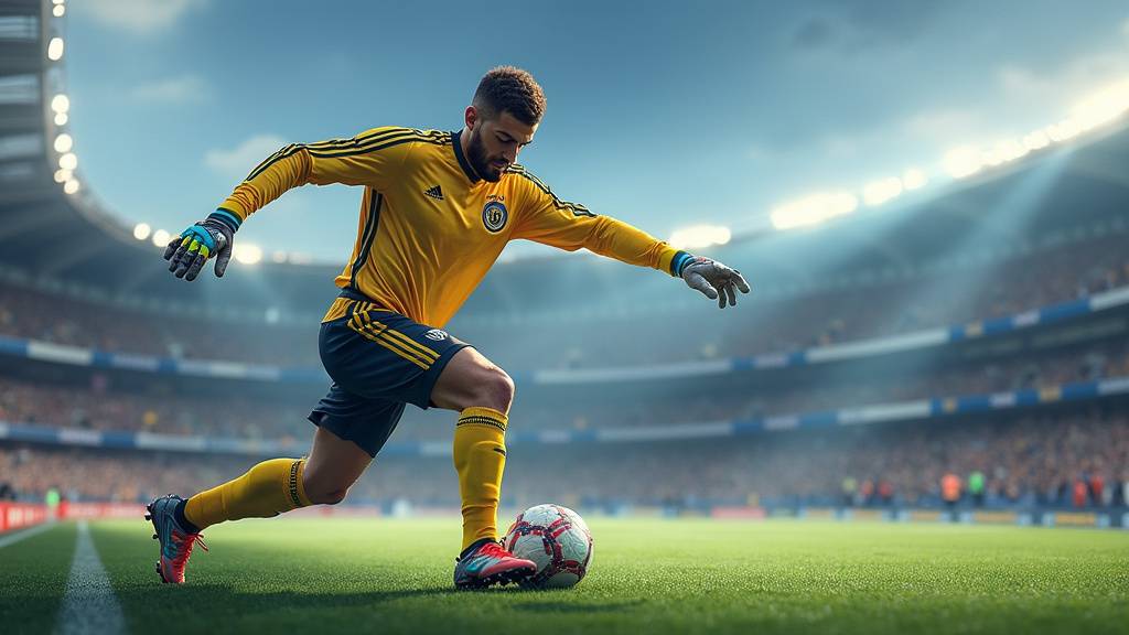 Gardien de but effectuant un arrêt spectaculaire en 2026
