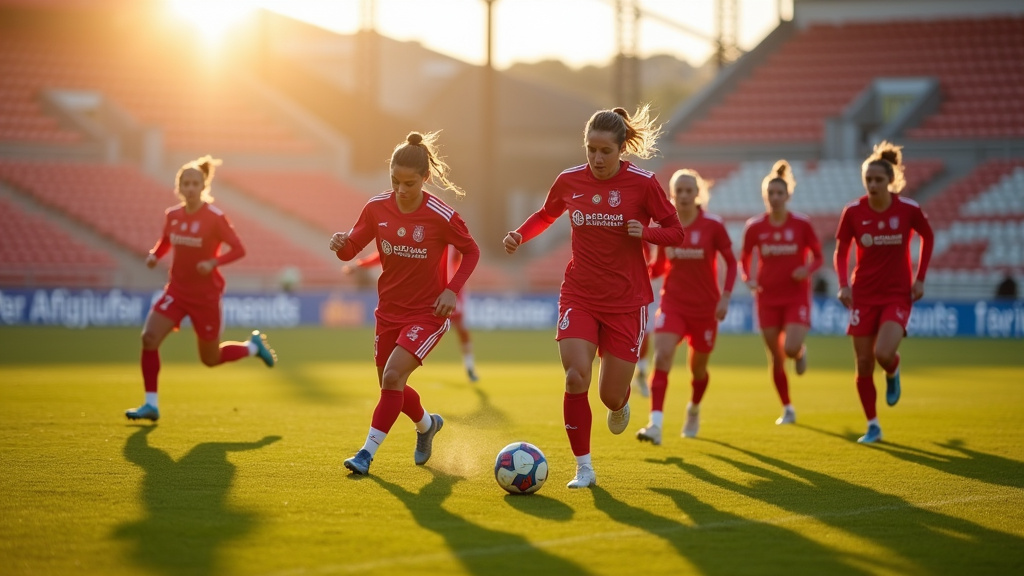 Gardiennes du Hertha BSC en entraînement
