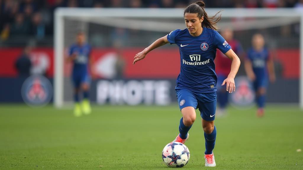 Jeune joueur PSG U15 lors d'un entraînement au Stade Georges Lefevre