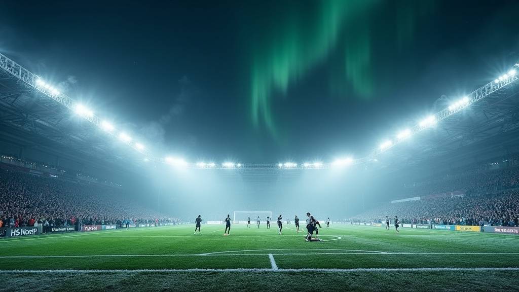 Ole Blomberg célèbre son but contre la Juventus