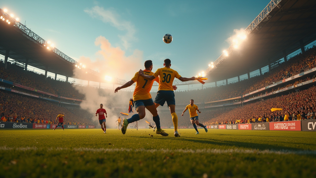 Nahuel Losada célébrant la victoire de Lanús aux tirs au but