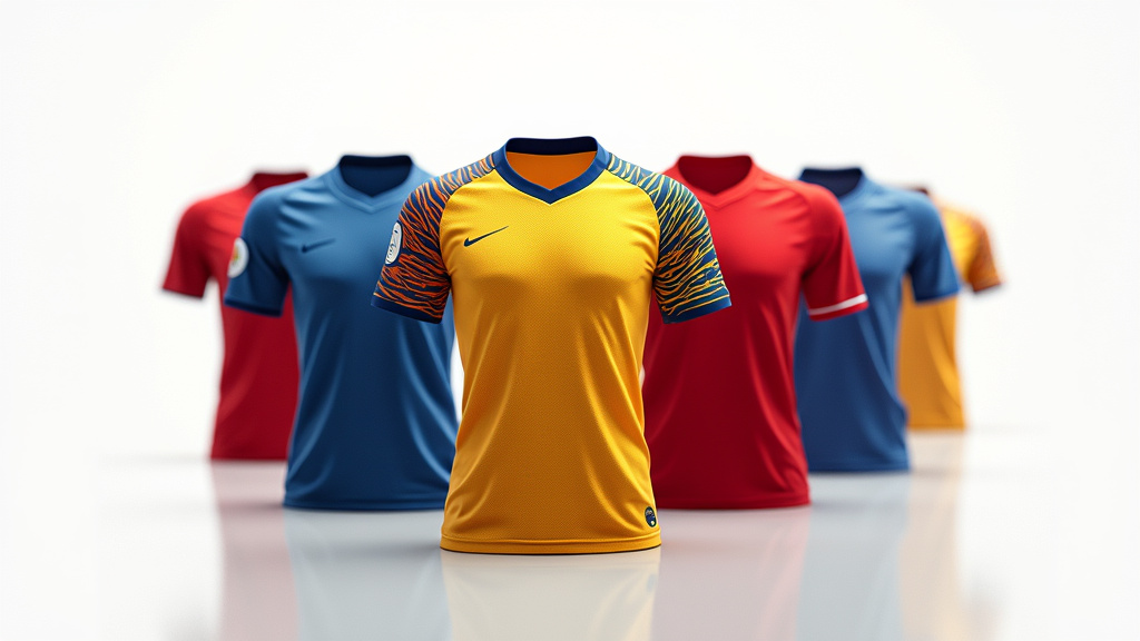Maillots de différentes équipes de la Coupe du Monde 2026