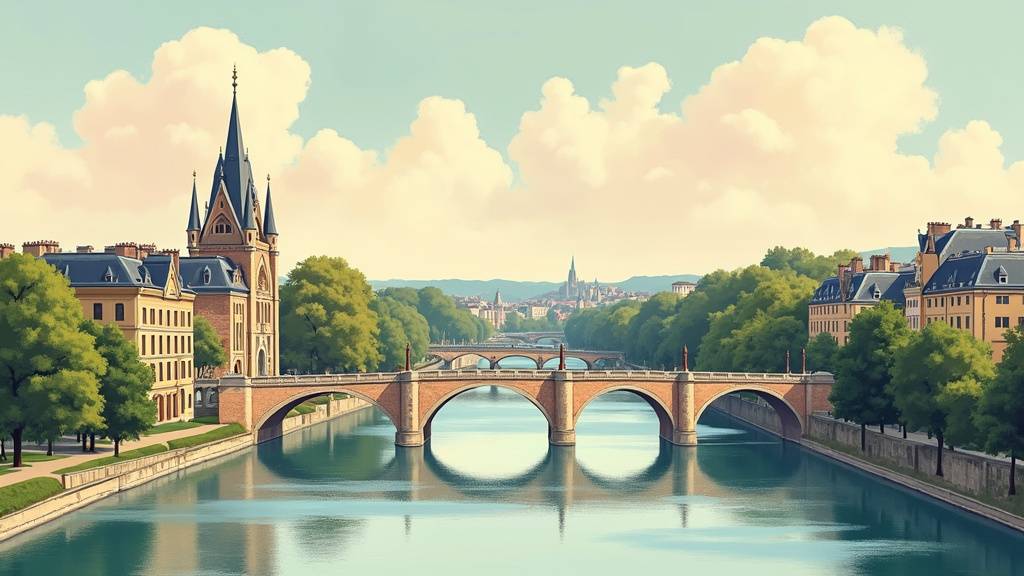 Vue aérienne de Nancy avec la Place Stanislas au centre