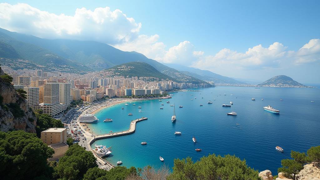 Palais Princier de Monaco au crépuscule