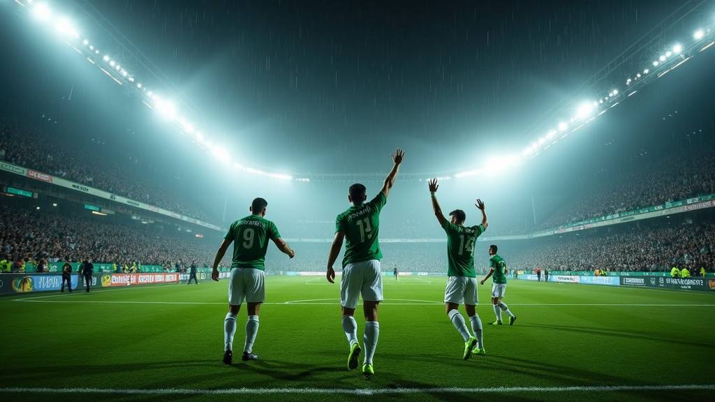 Supporters du Real Betis célébrant la victoire contre Utrecht
