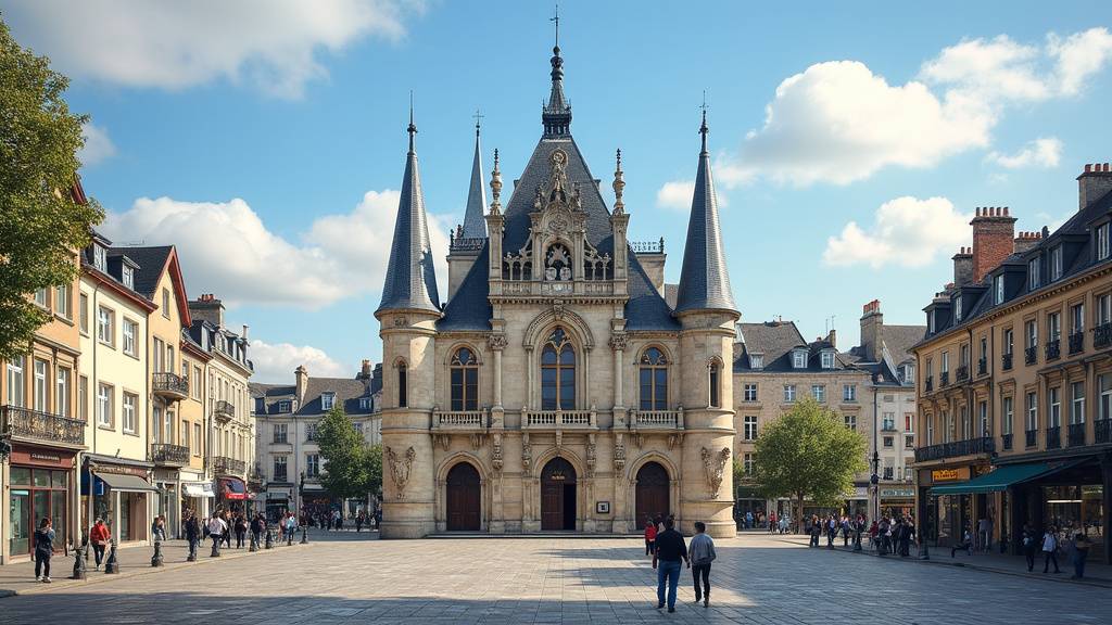 Centre historique de Rennes avec ses rues médiévales
