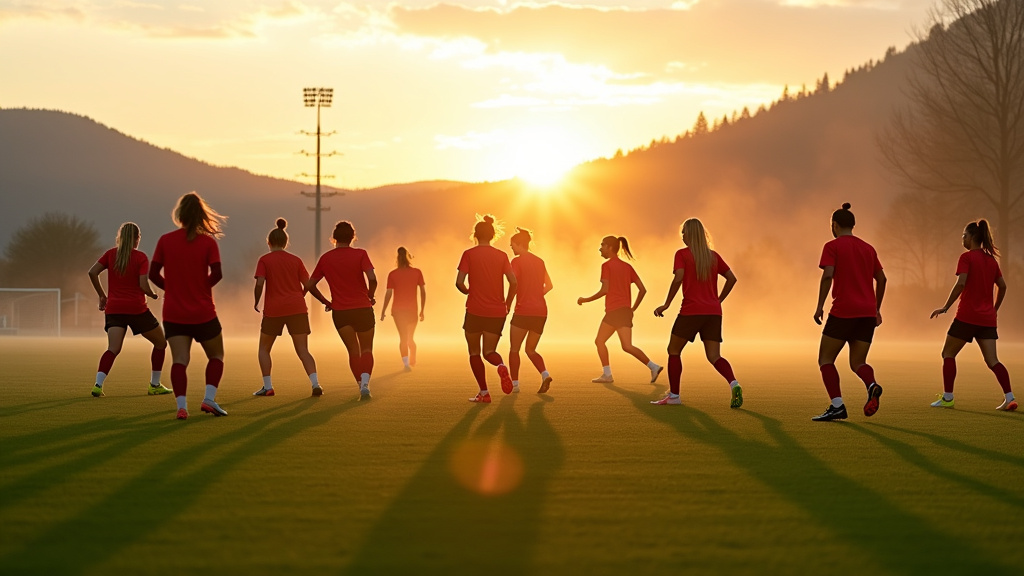 Entraînement du SC Freiburg féminin au Dreisamstadion