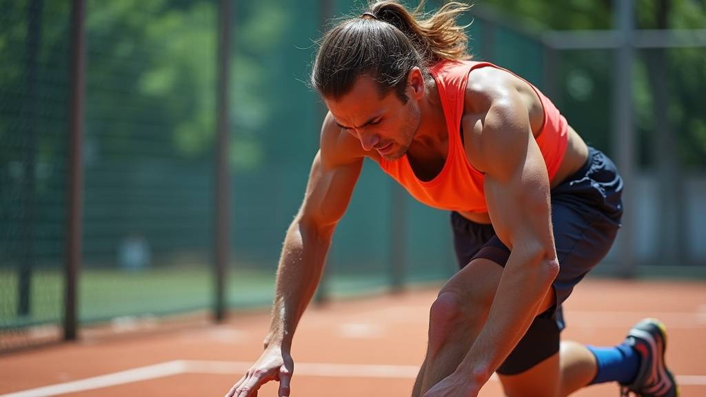 Athlète en entraînement intensif