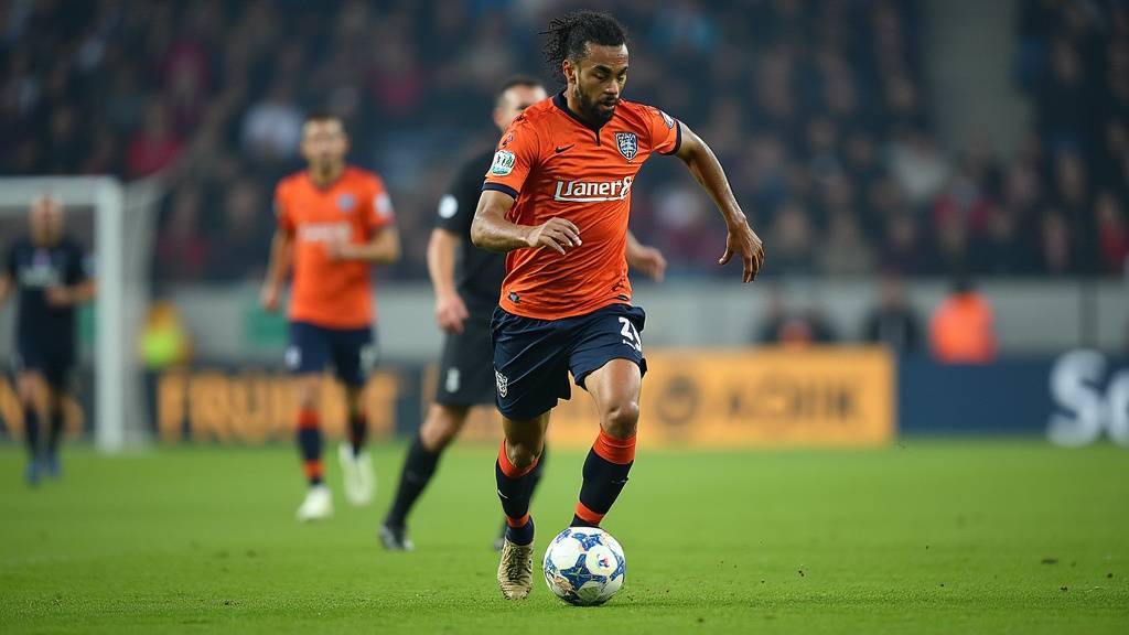 Stade de la Beaujoire illuminé lors d'un match de FC Nantes