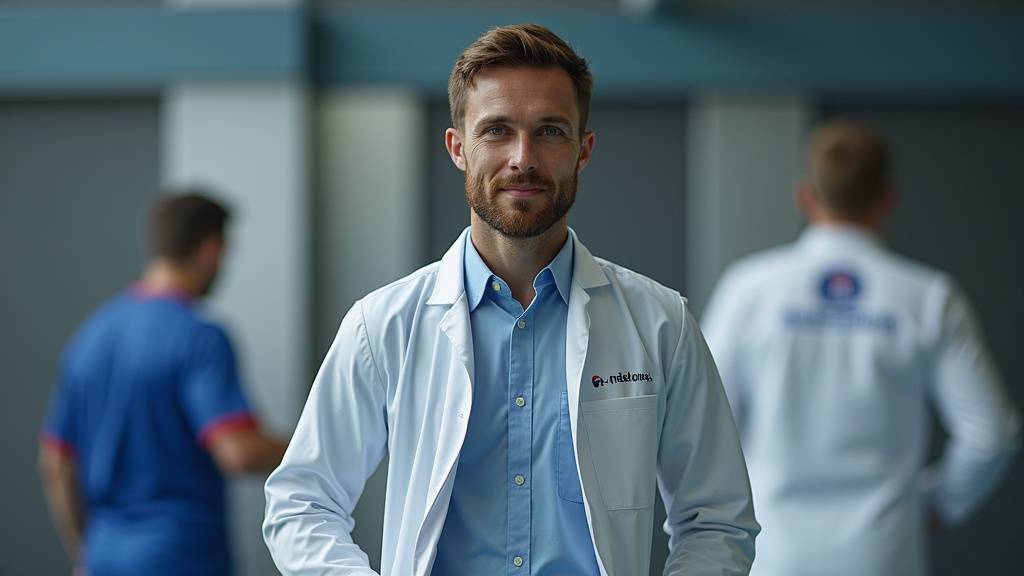 Équipe médicale Football Manager en action