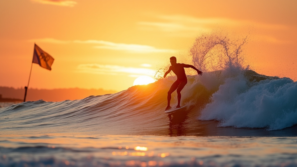 Spot de surf de Trestles en Californie, futur lieu des épreuves olympiques